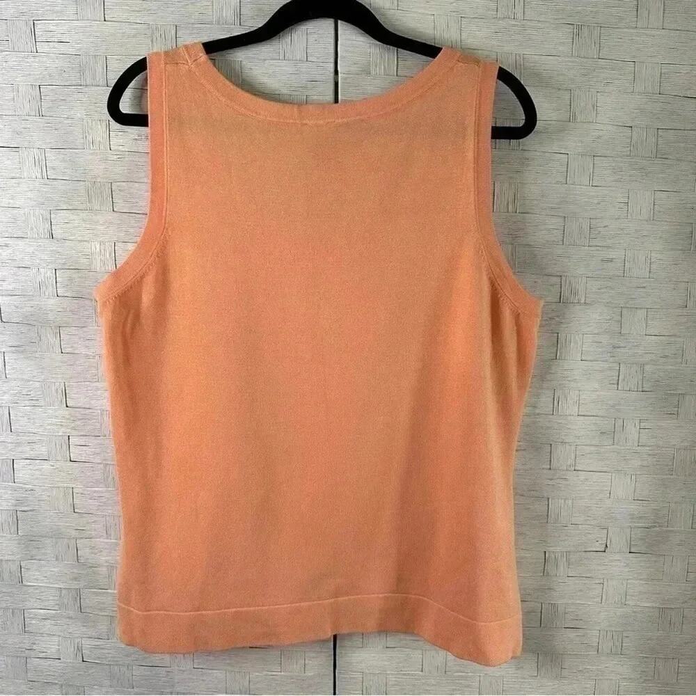 G.I.L.I. Knit Cotton blend tank tops in excellent condition color peach - Picture 2 of 5